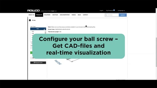 CAD-configurator for ball screws